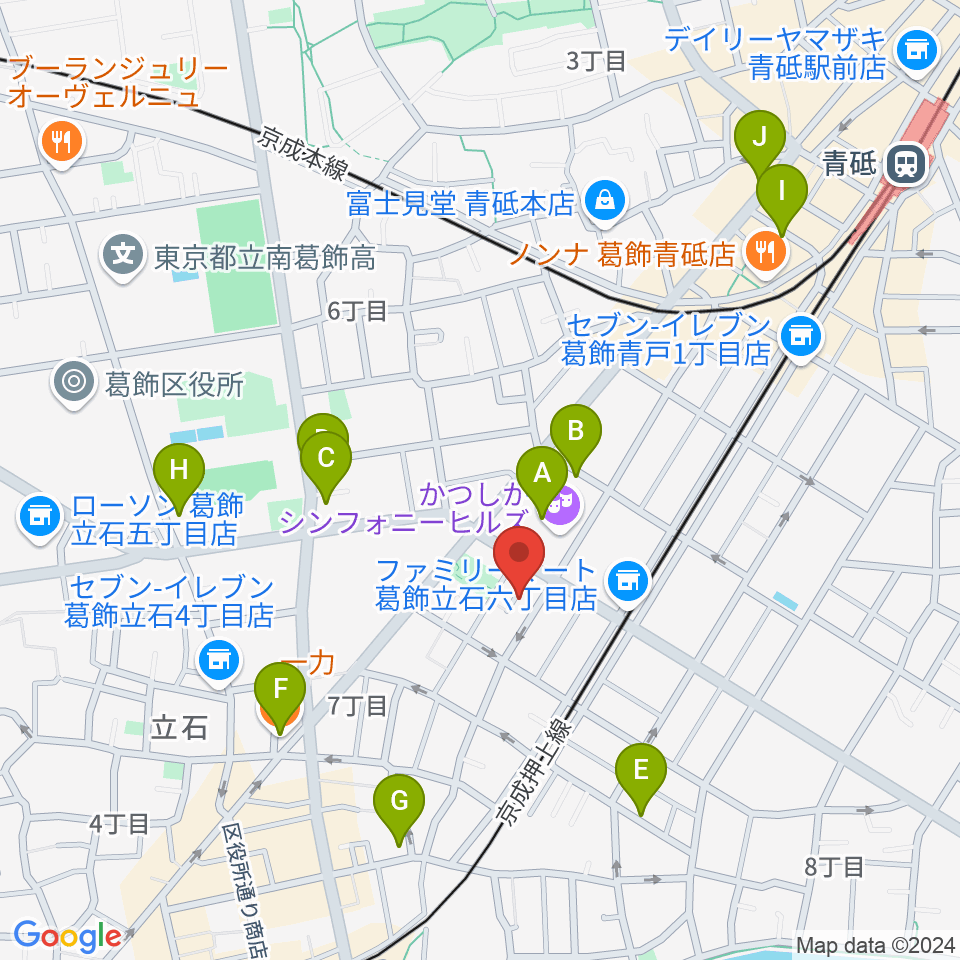 菊岡 中むら周辺のカフェ一覧地図