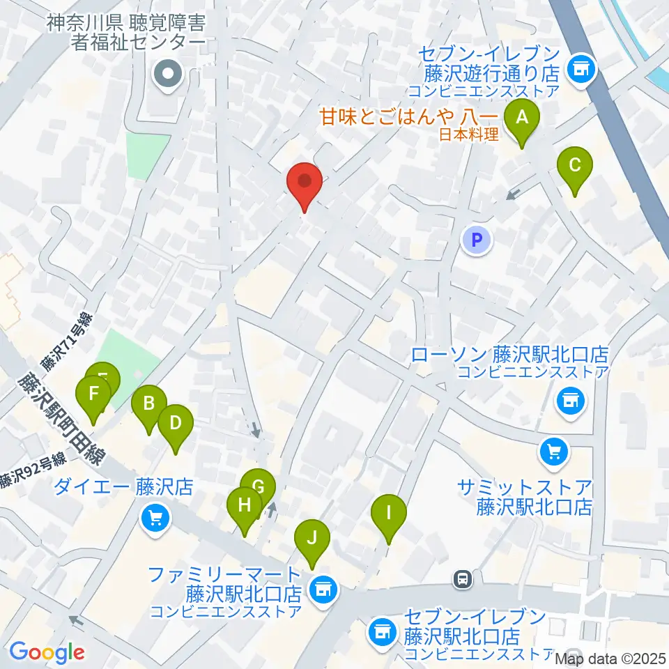 どるちぇ音楽教室レンタルスタジオ周辺のカフェ一覧地図