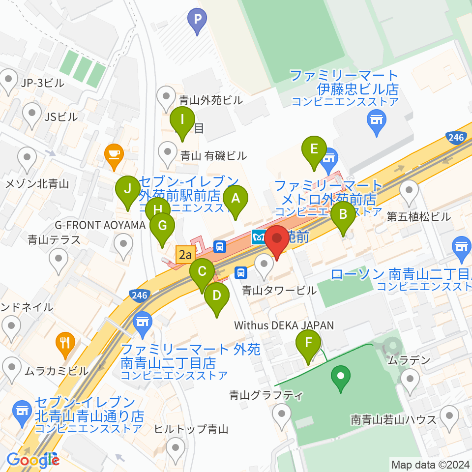 ココデシカ周辺のカフェ一覧地図