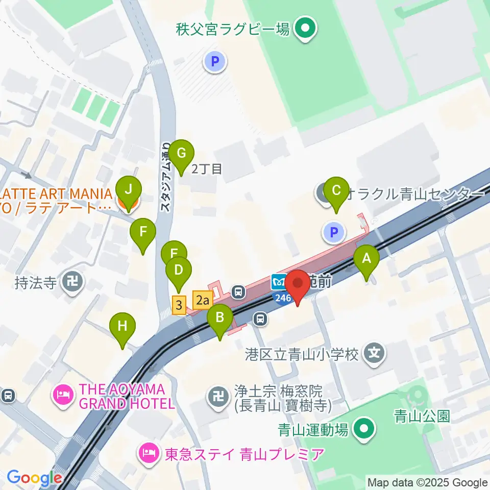 ココデシカ周辺のカフェ一覧地図