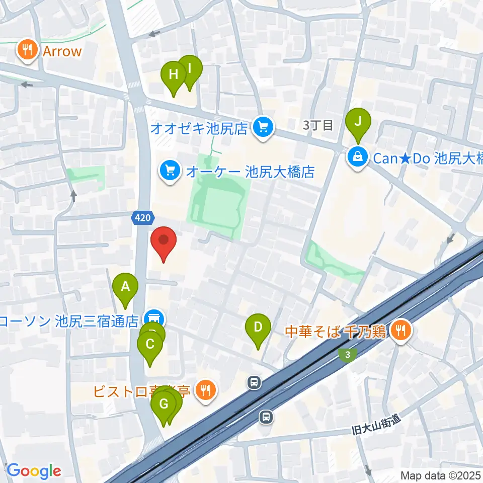 KMAパラダイスホール周辺のカフェ一覧地図
