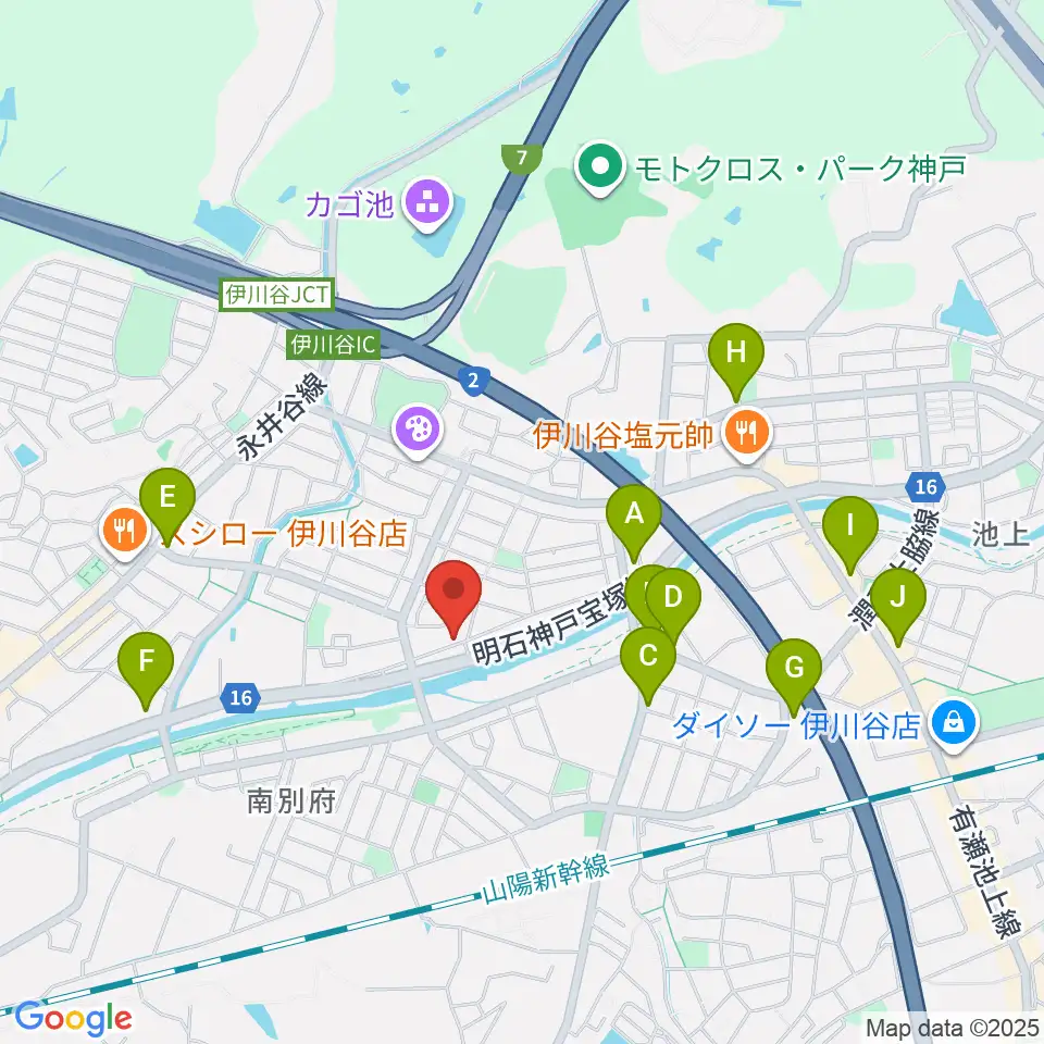 音楽広場Sound-Scape周辺のカフェ一覧地図