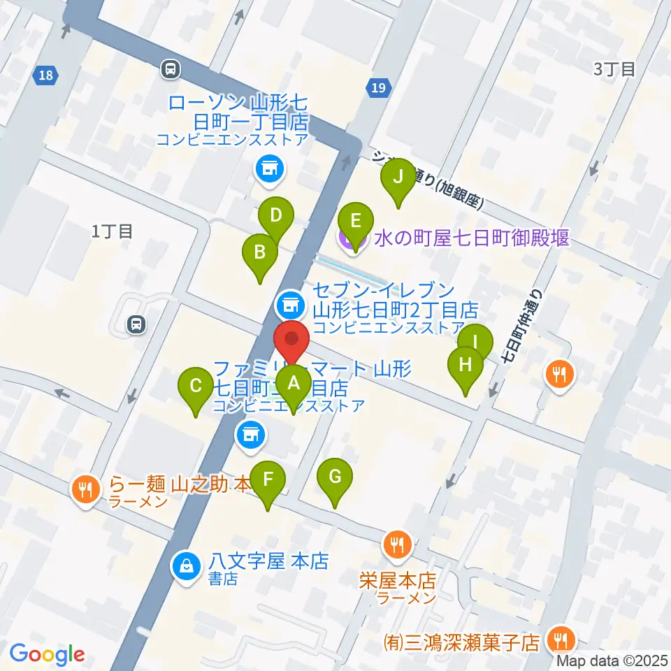 富岡本店周辺のカフェ一覧地図