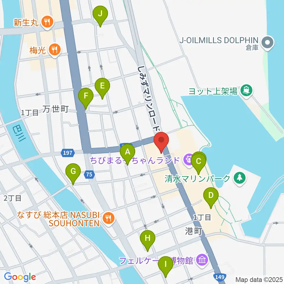 SOUND SHOWER ark周辺のカフェ一覧地図