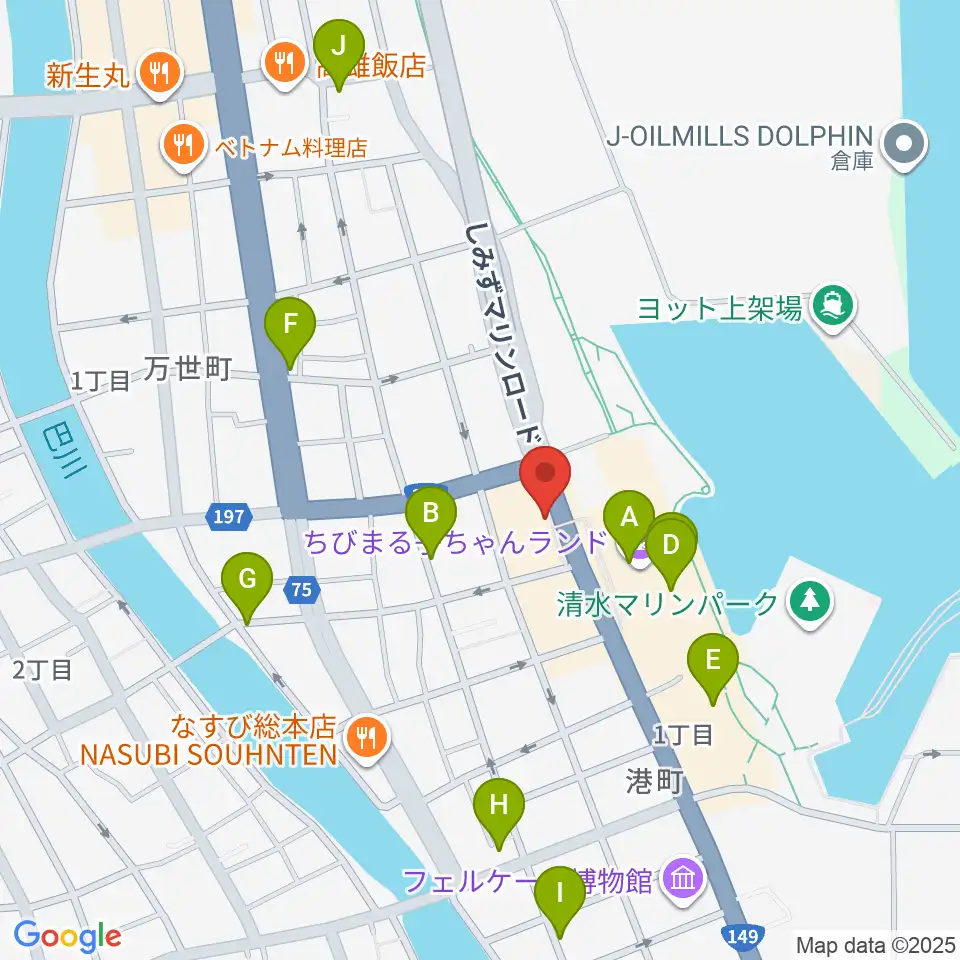 SOUND SHOWER ark周辺のカフェ一覧地図
