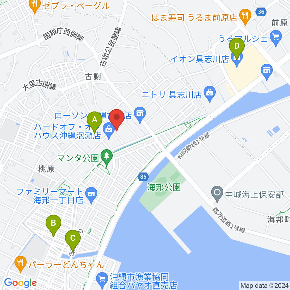 イガルーサウンドスタジオ周辺のカフェ一覧地図