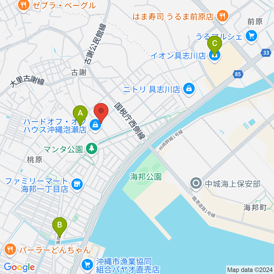 イガルーサウンドスタジオ周辺のカフェ一覧地図