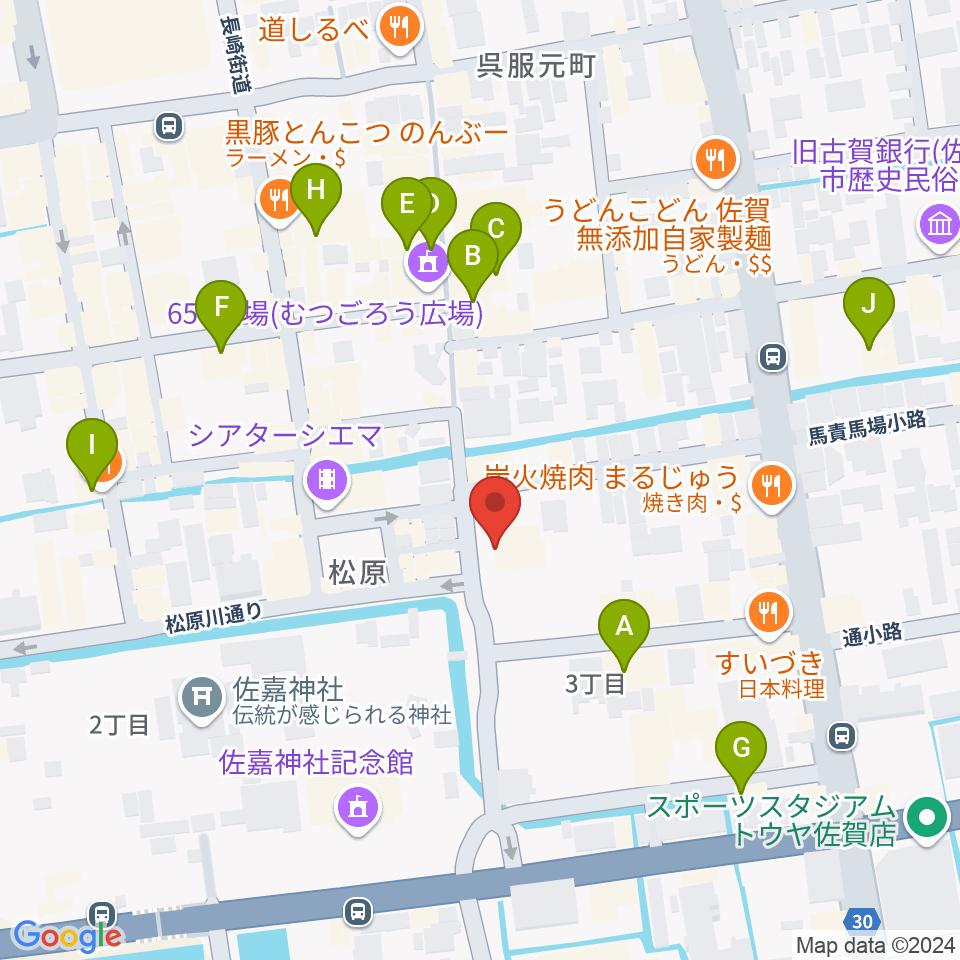 RAG STUDIO周辺のカフェ一覧地図