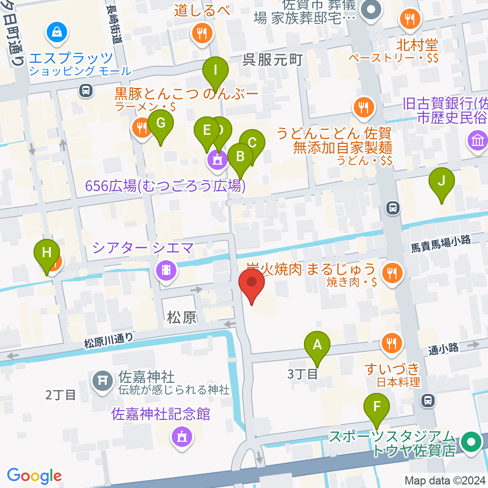 RAG STUDIO周辺のカフェ一覧地図