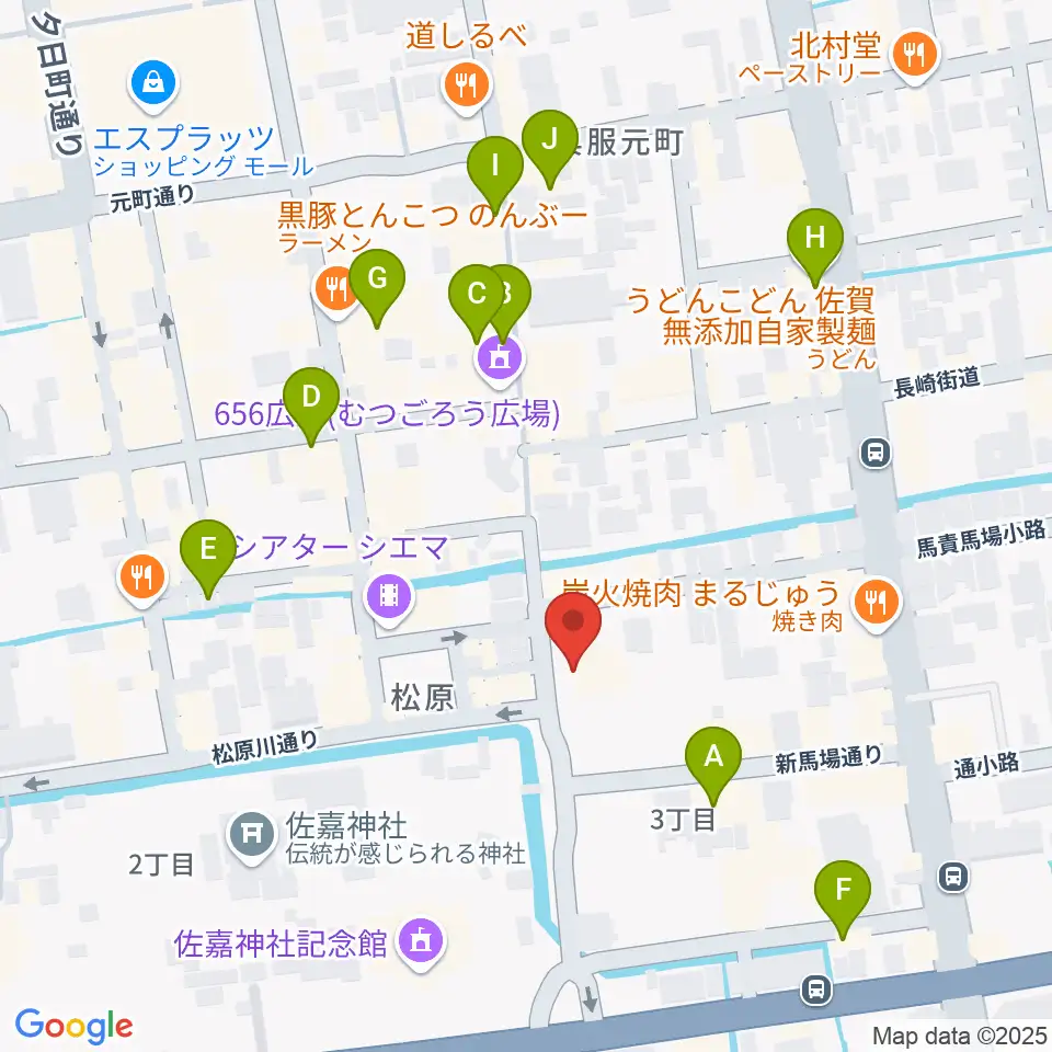 RAG STUDIO周辺のカフェ一覧地図