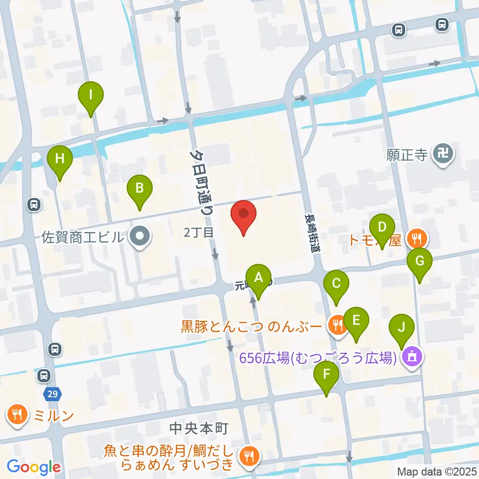佐賀市文化交流プラザ交流センター周辺のカフェ一覧地図