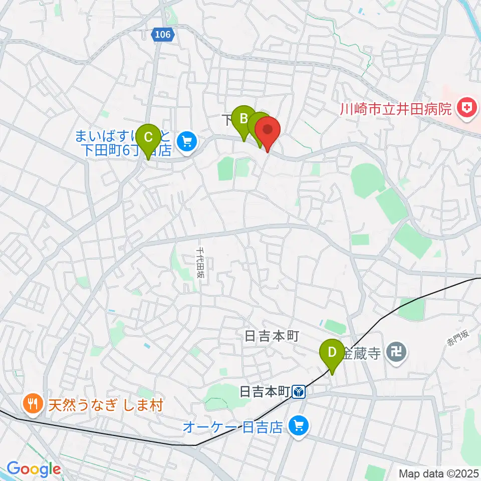 株式会社ピアノアート周辺のカフェ一覧地図