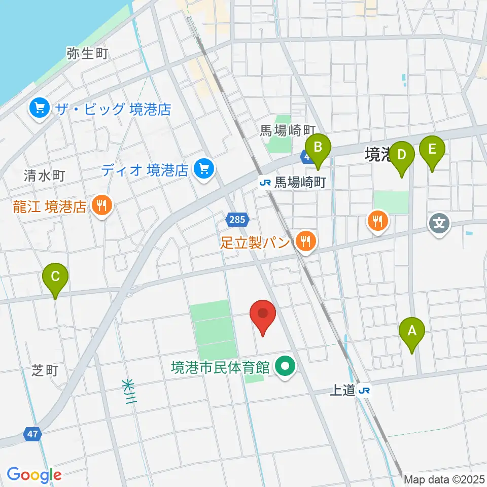 境港市文化ホール周辺のカフェ一覧地図