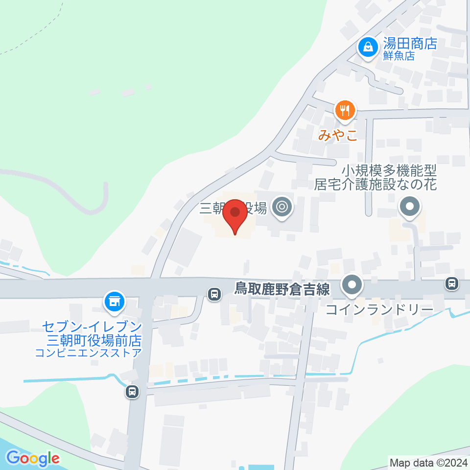 三朝町総合文化ホール周辺のカフェ一覧地図