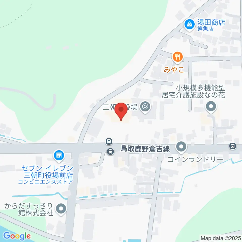 三朝町総合文化ホール周辺のカフェ一覧地図
