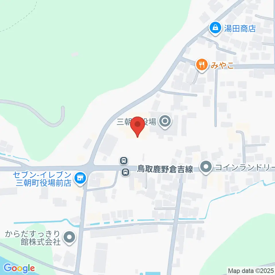 三朝町総合文化ホール周辺のカフェ一覧地図