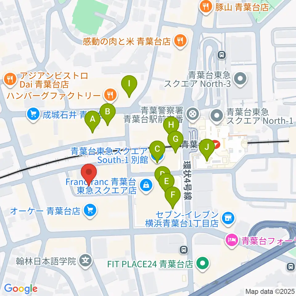 弦楽器サラサーテ周辺のカフェ一覧地図