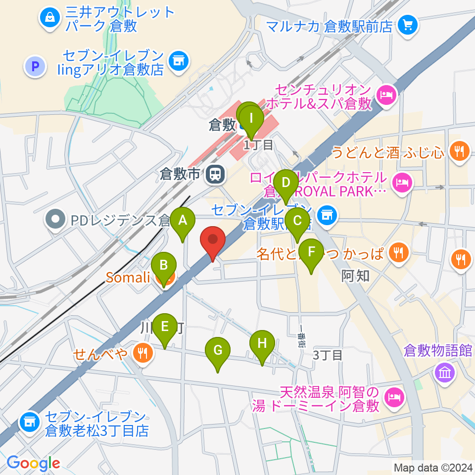 ライブハウス無限舎周辺のカフェ一覧地図