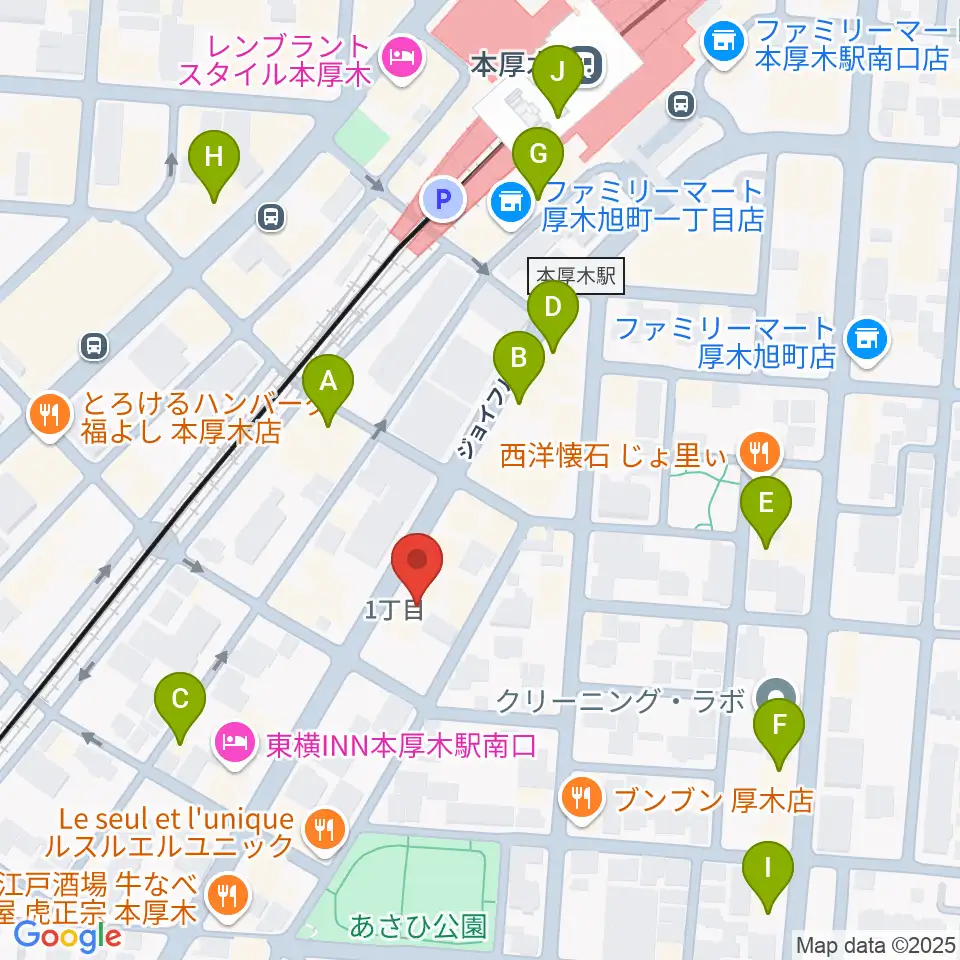 ギタートレーダーズ周辺のカフェ一覧地図