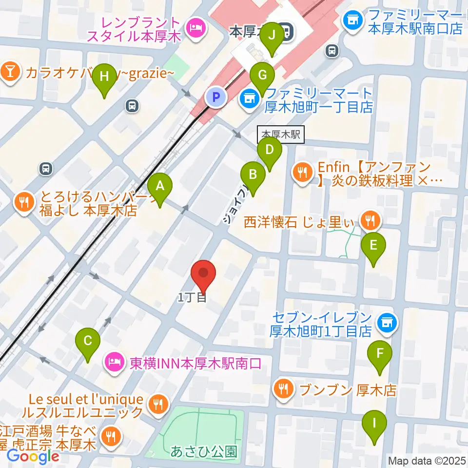 ギタートレーダーズ周辺のカフェ一覧地図