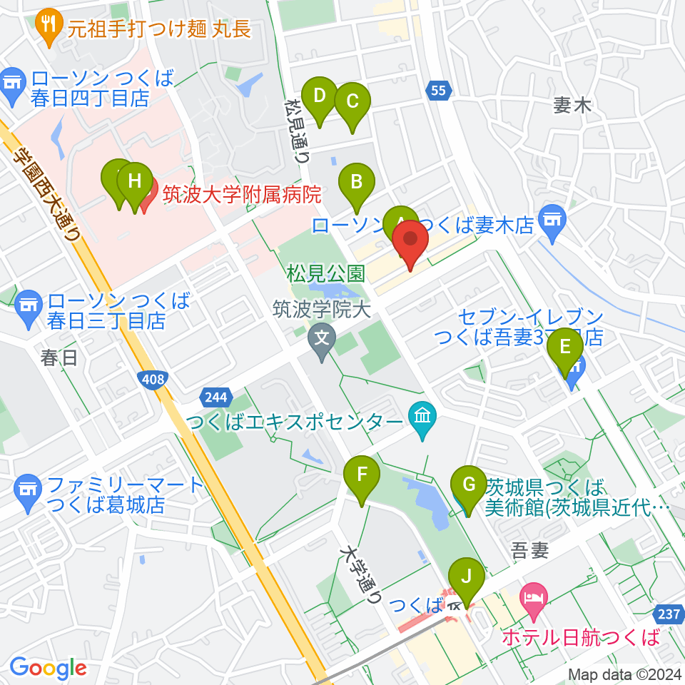 Club OctBaSS周辺のカフェ一覧地図