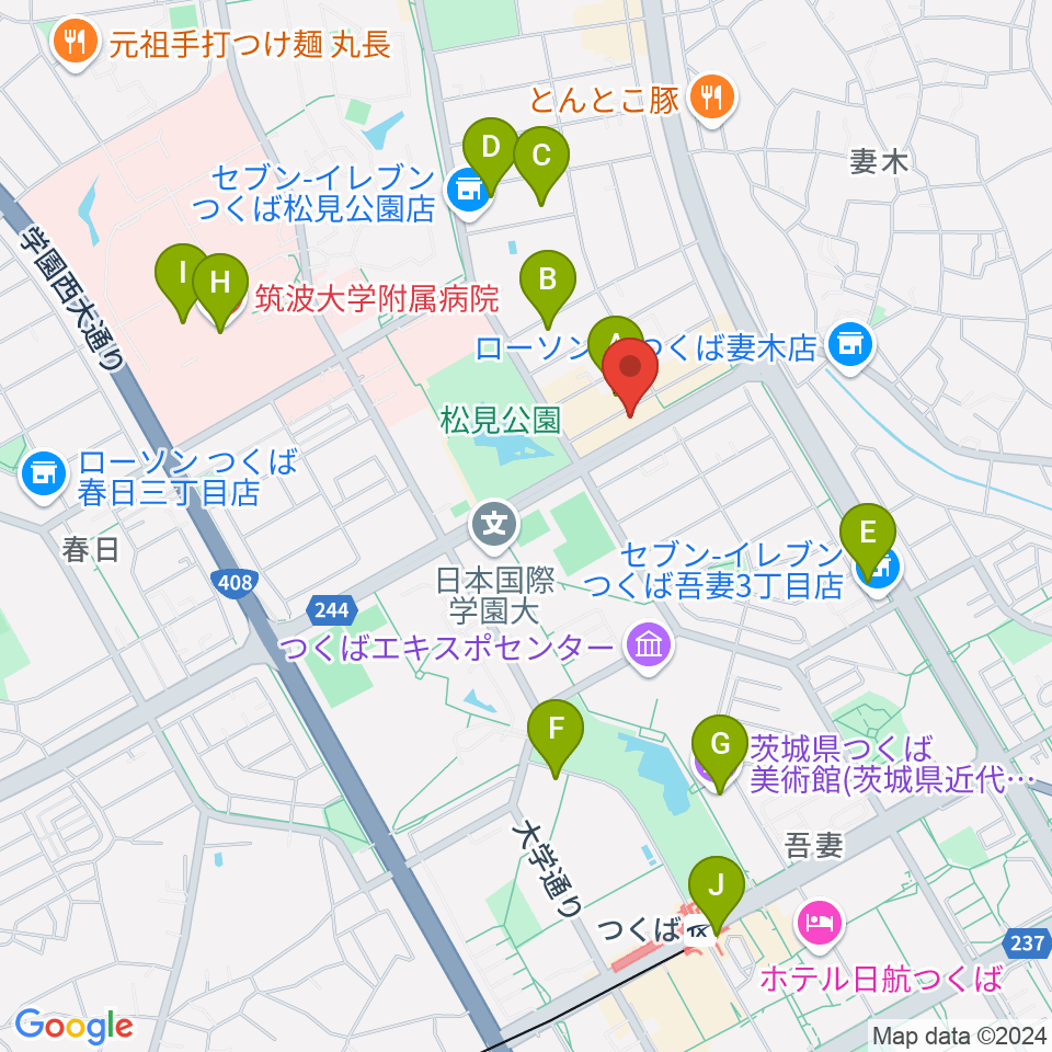 Club OctBaSS周辺のカフェ一覧地図