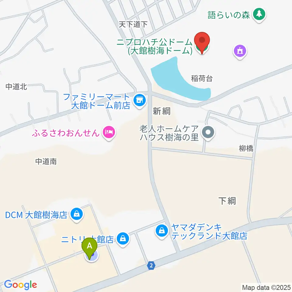 ニプロハチ公ドーム周辺のカフェ一覧地図
