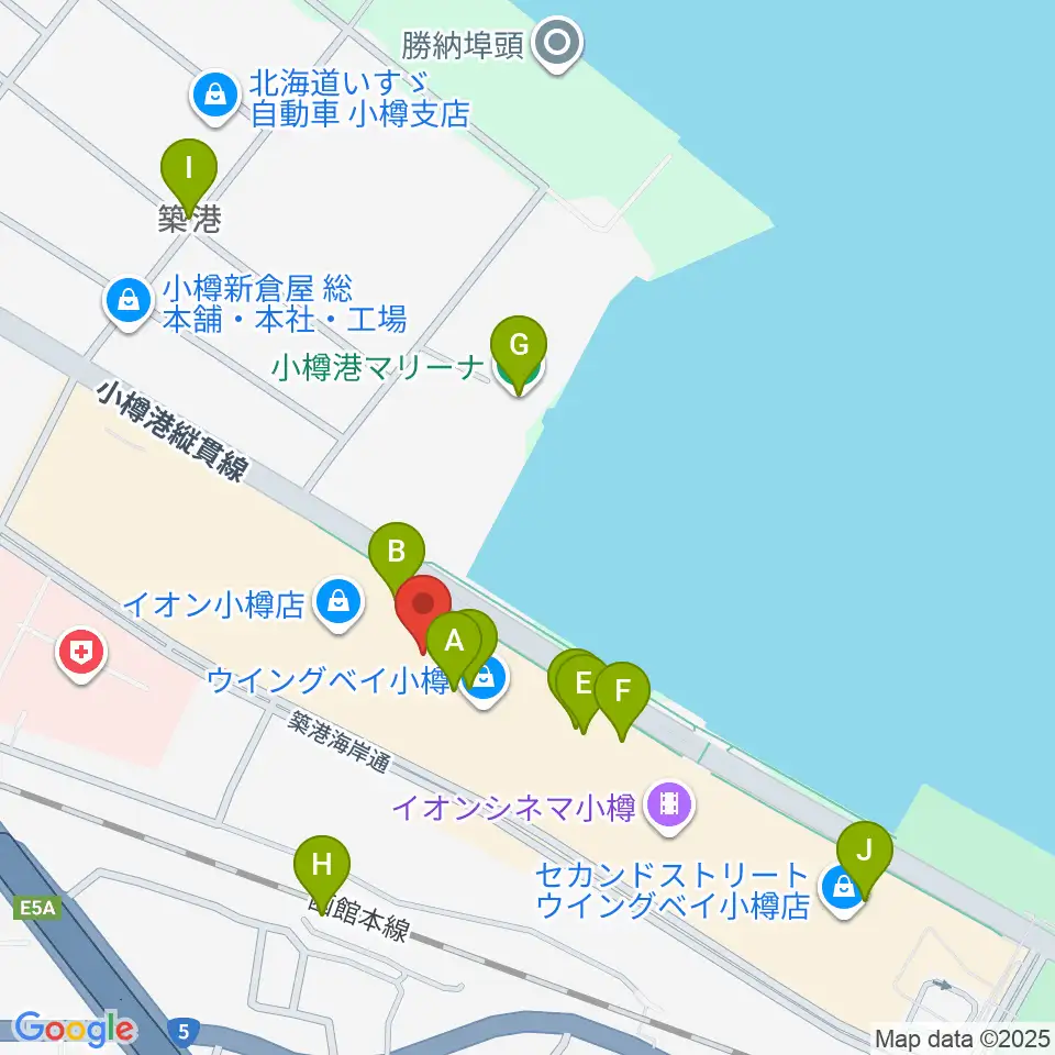 市民劇場ヲタル座周辺のカフェ一覧地図
