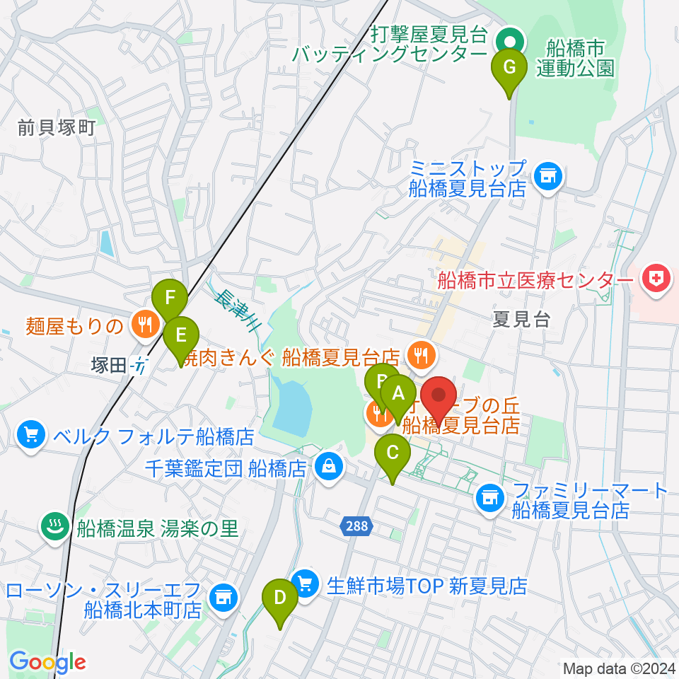 堀之内ピアノ調律事務所周辺のカフェ一覧地図