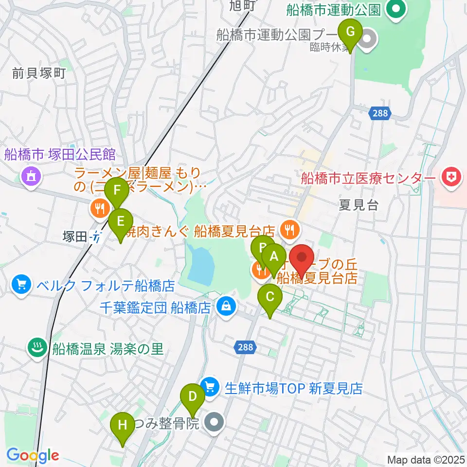 堀之内ピアノ調律事務所周辺のカフェ一覧地図