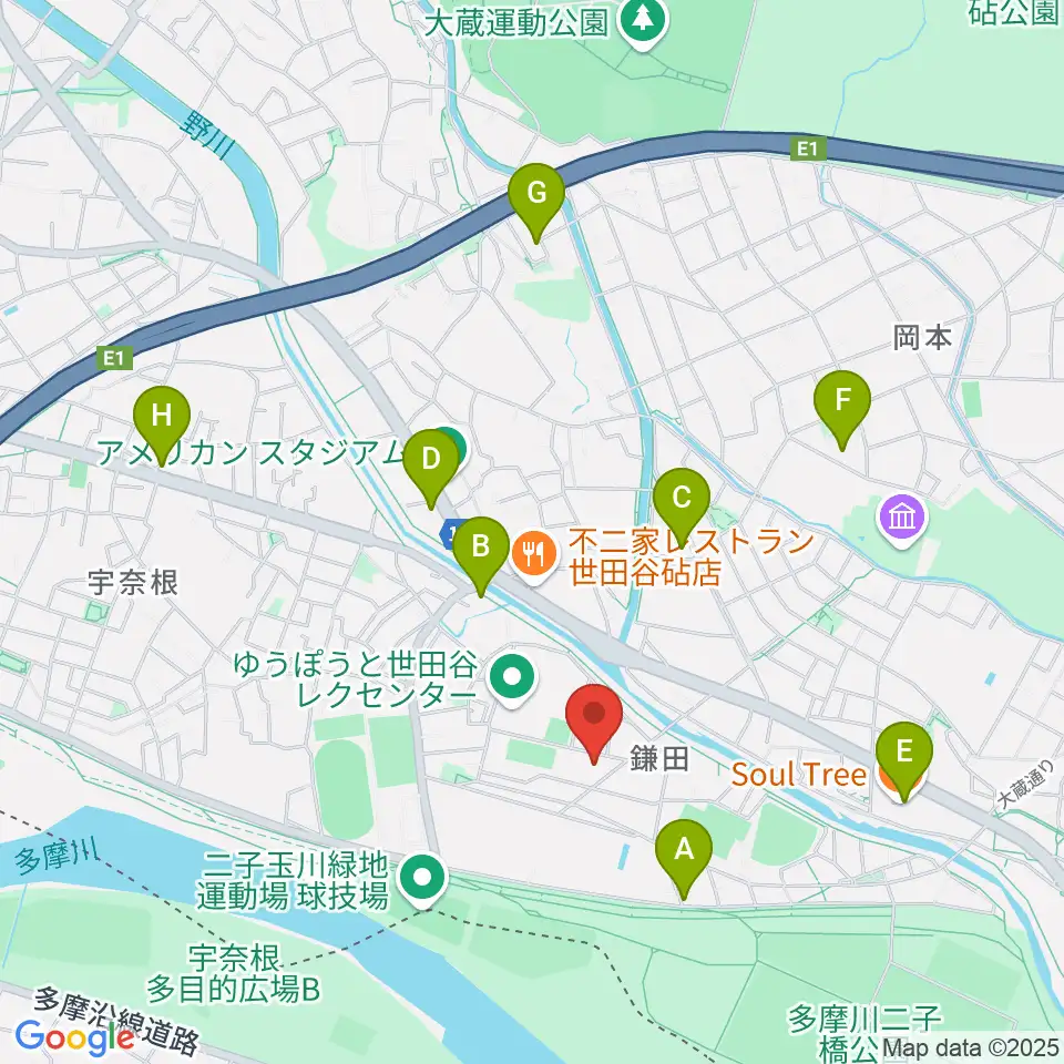 スタジオサウンドダリ周辺のカフェ一覧地図