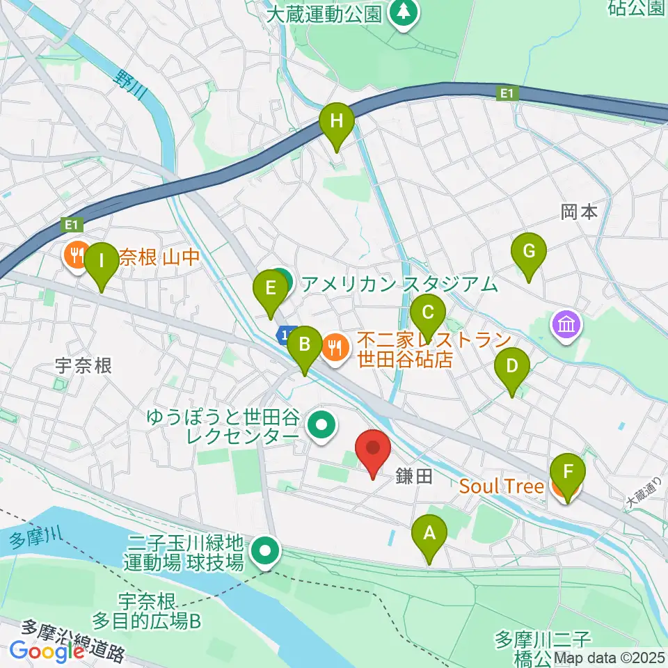 スタジオサウンドダリ周辺のカフェ一覧地図