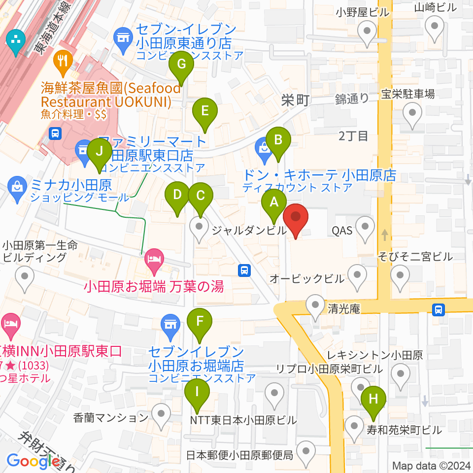 足柄屋STUDIO周辺のカフェ一覧地図