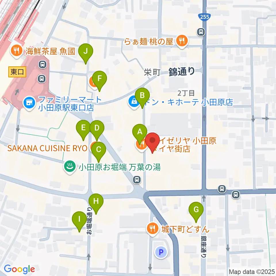 足柄屋STUDIO周辺のカフェ一覧地図