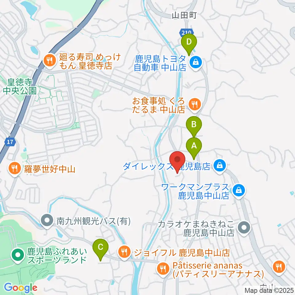チンパンジースタジオ周辺のカフェ一覧地図