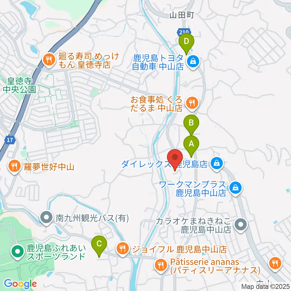 チンパンジースタジオ周辺のカフェ一覧地図