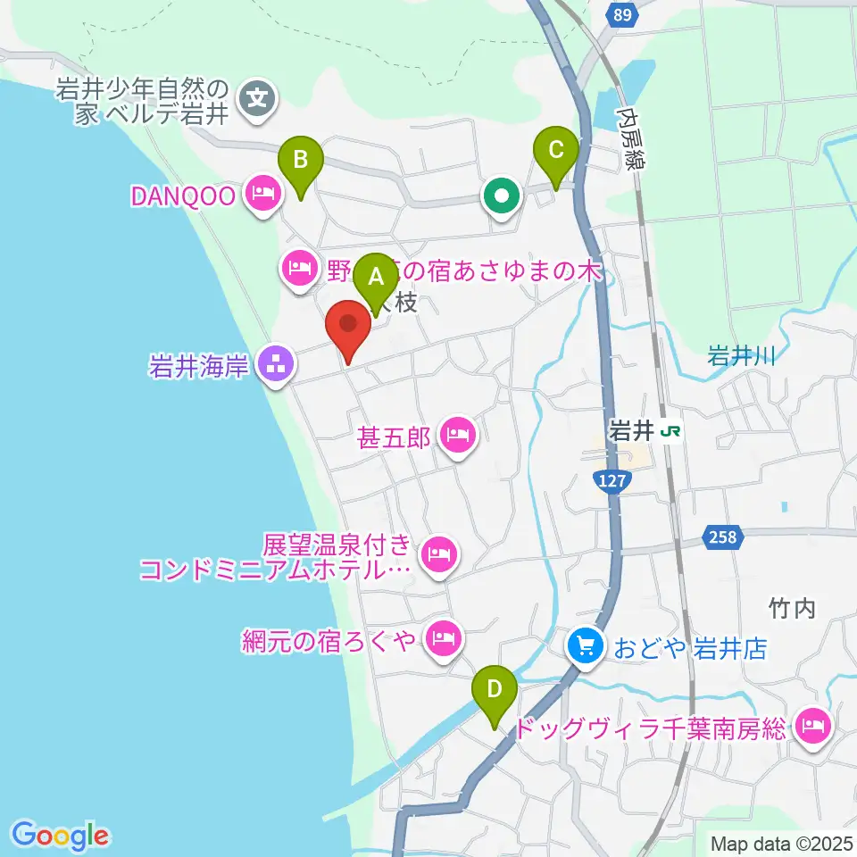 大謙館周辺のカフェ一覧地図