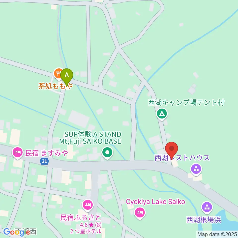 魚眠荘周辺のカフェ一覧地図