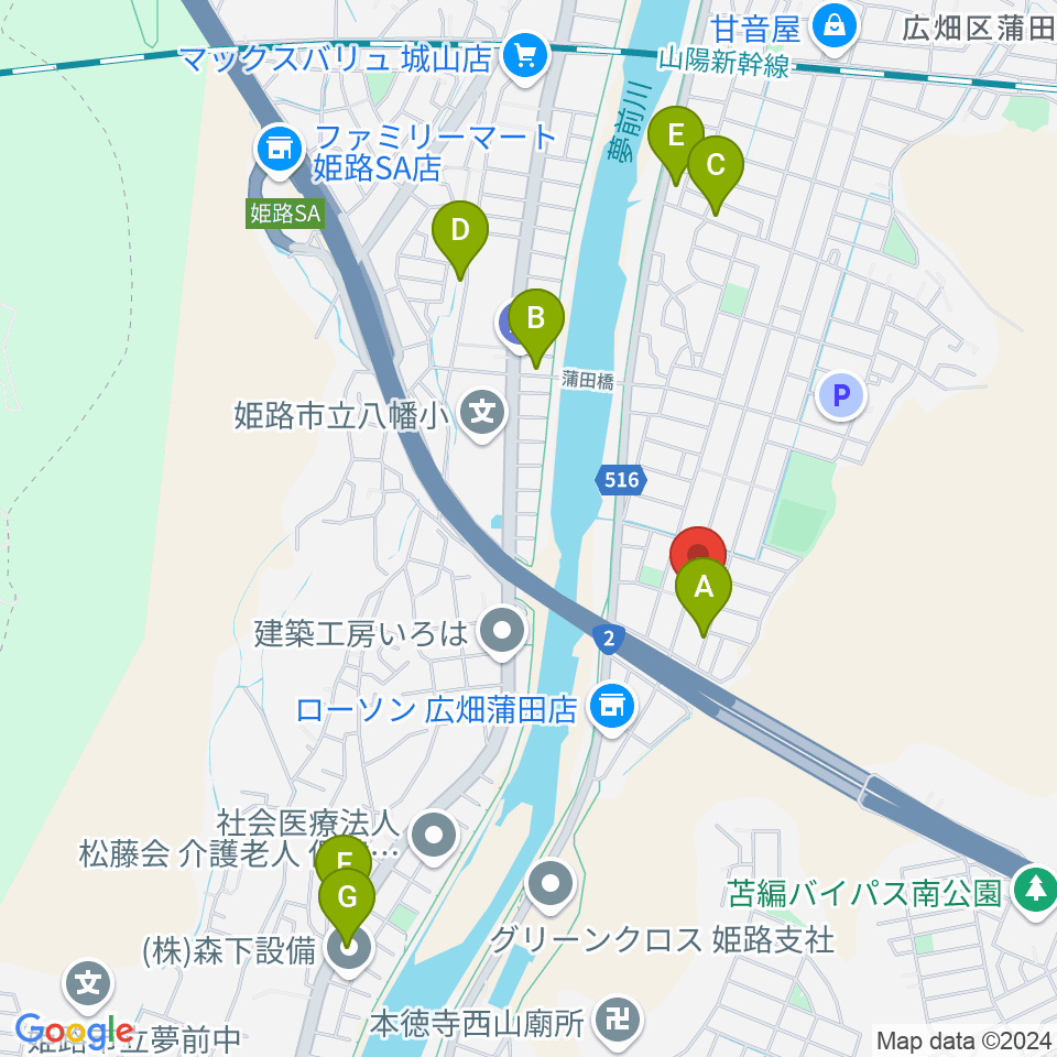 ルフォンク周辺のカフェ一覧地図