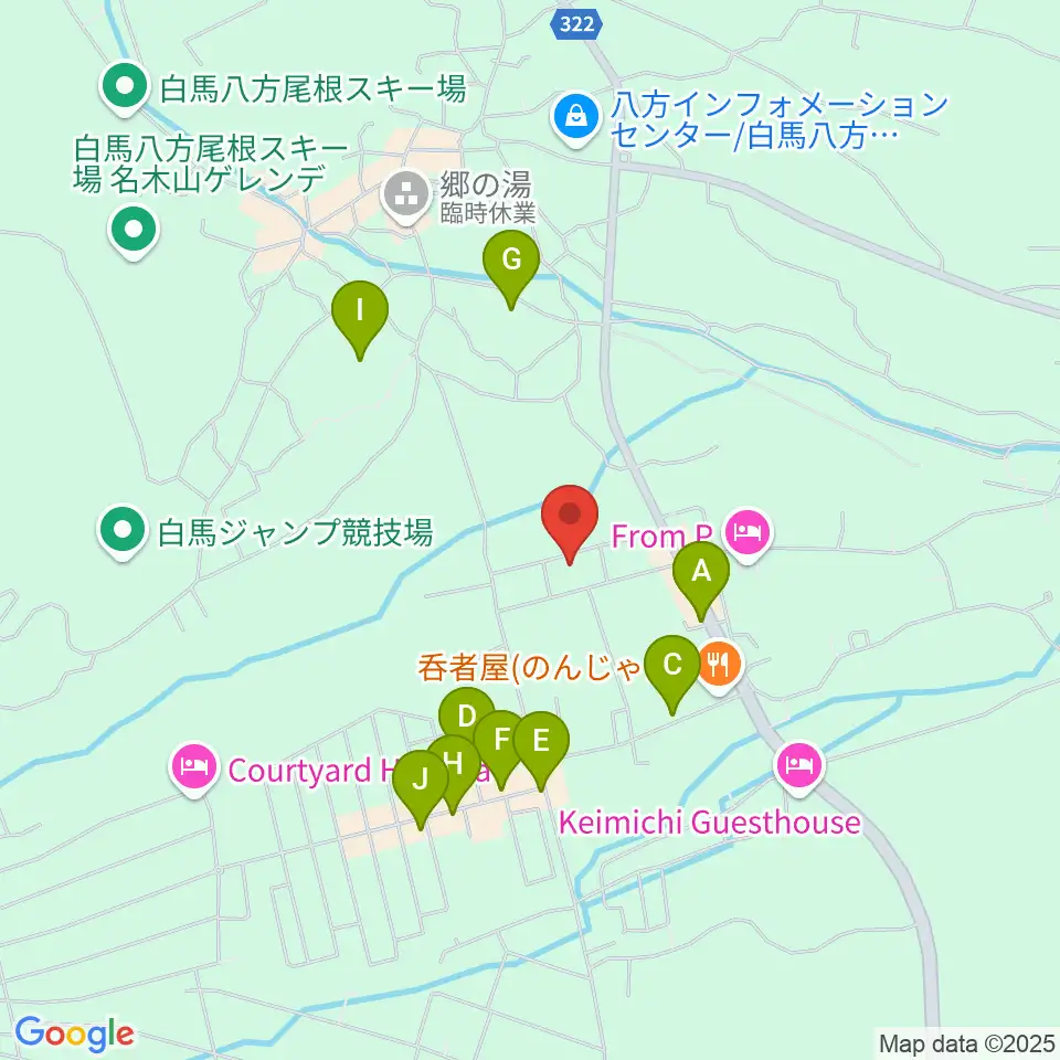 エルマージョ周辺のカフェ一覧地図