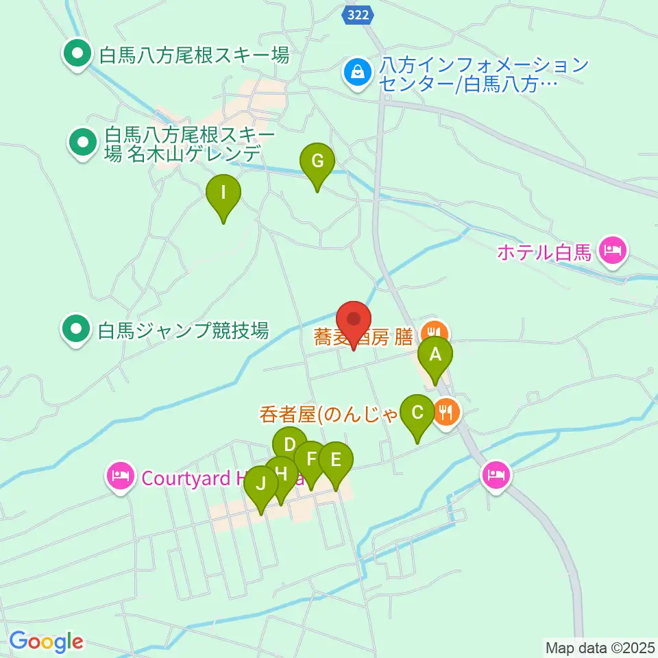 エルマージョ周辺のカフェ一覧地図