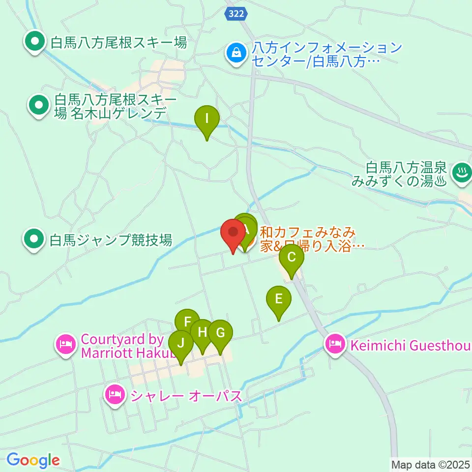 エルマージョ周辺のカフェ一覧地図