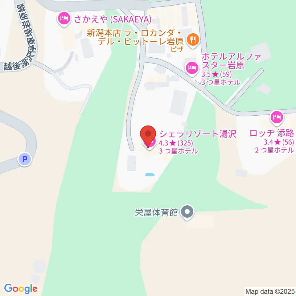 シェラリゾート湯沢周辺のカフェ一覧地図