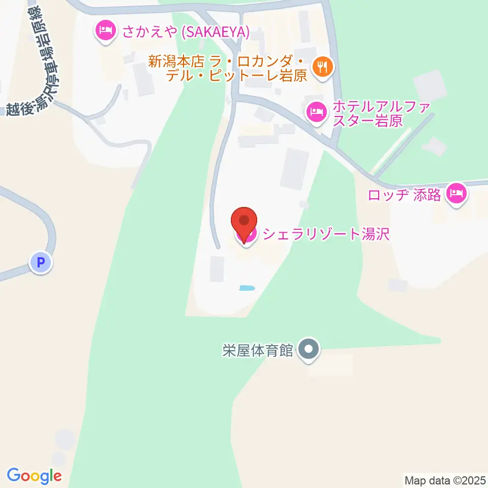 シェラリゾート湯沢周辺のカフェ一覧地図