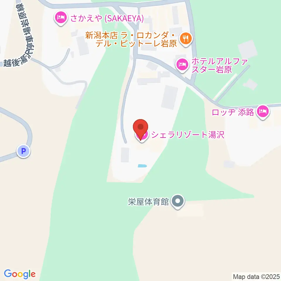 シェラリゾート湯沢周辺のカフェ一覧地図