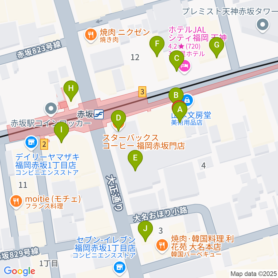 ENOTN Akasaka Studio周辺のカフェ一覧地図