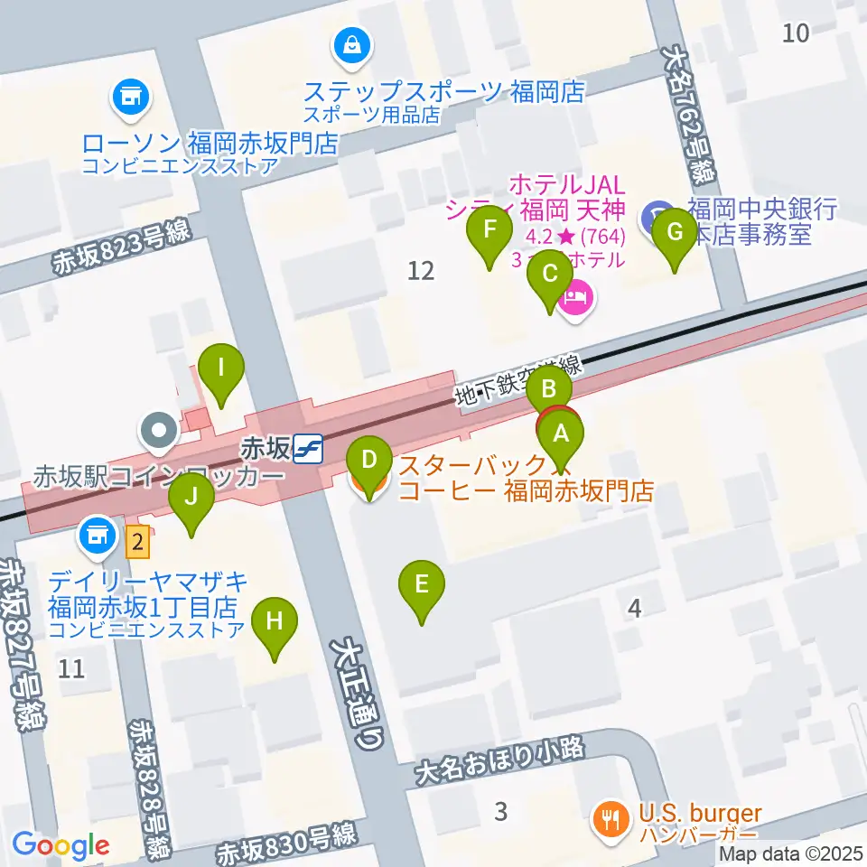 ENOTN Akasaka Studio周辺のカフェ一覧地図
