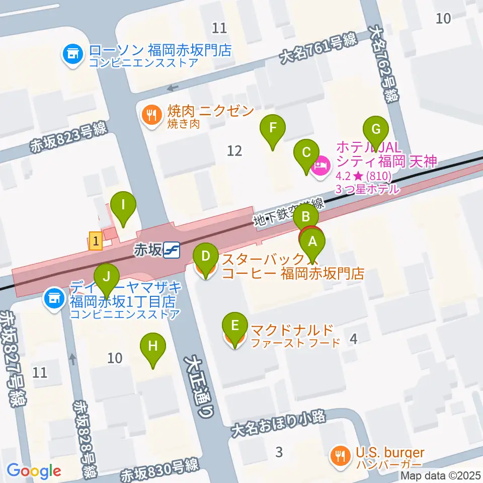 ENOTN Akasaka Studio周辺のカフェ一覧地図