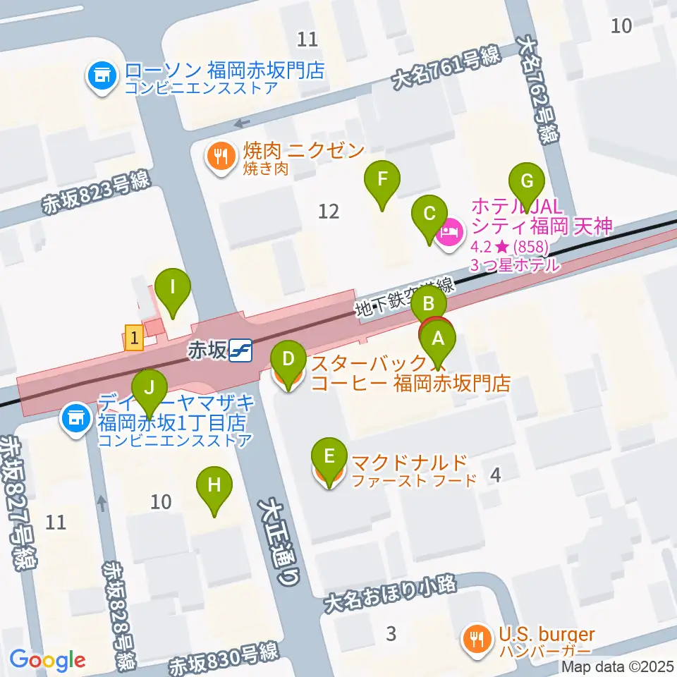 ENOTN Akasaka Studio周辺のカフェ一覧地図
