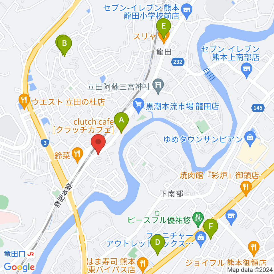 ミュージックスタジオ マーチ周辺のカフェ一覧地図